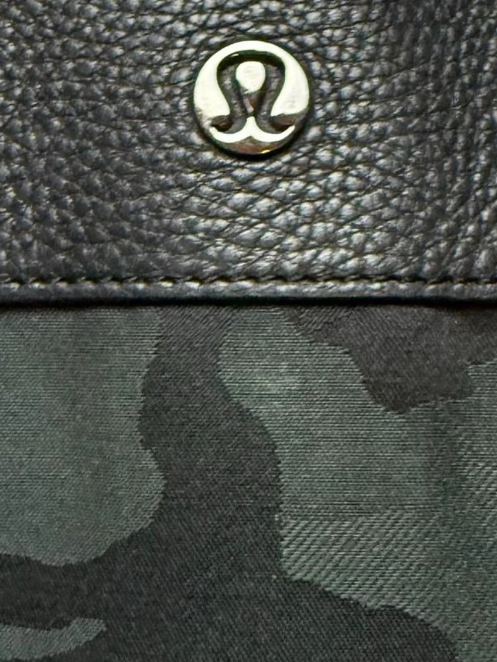 Lululemon Camo Tote Bag Black Gray Travel Laptop Shoulder Crossbody